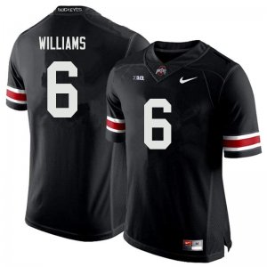 Men's Ohio State Buckeyes #6 Jameson Williams Black Nike NCAA College Football Jersey Comfortable AQL3344VN